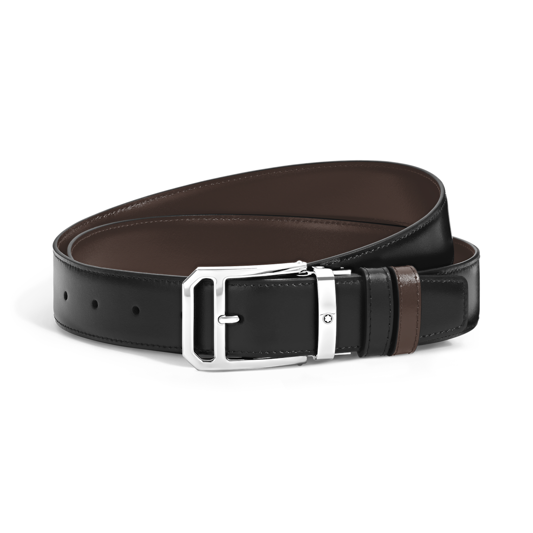 Ceinture réversible 35 mm en cuir Meisterstück avec boucle ardillon rectangulaire