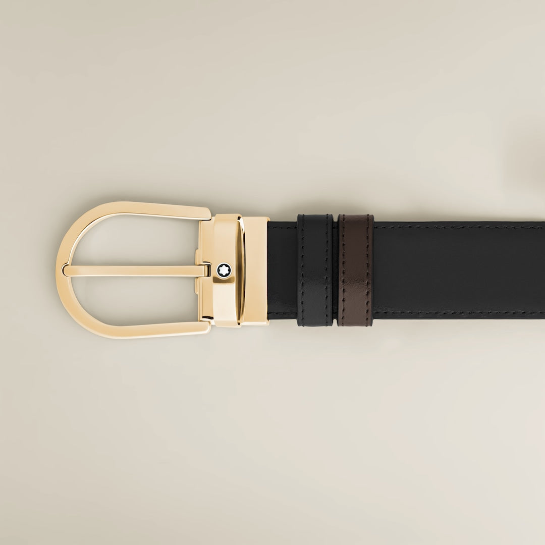 Horseshoe 35 mm Reversible Belt in Meisterstück Leather