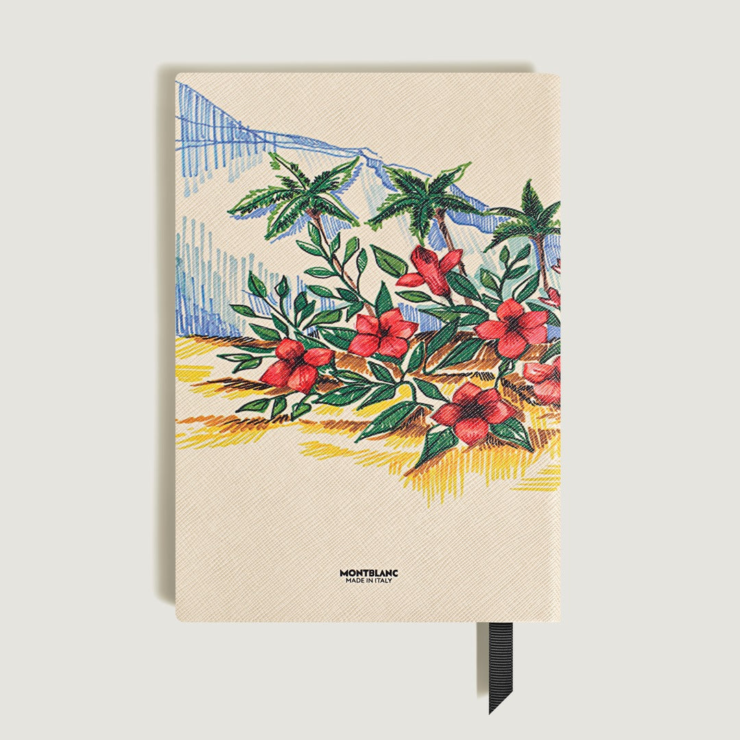 Medium Notebook in Sartorial Leather, Summer Capsule, Lined Pages