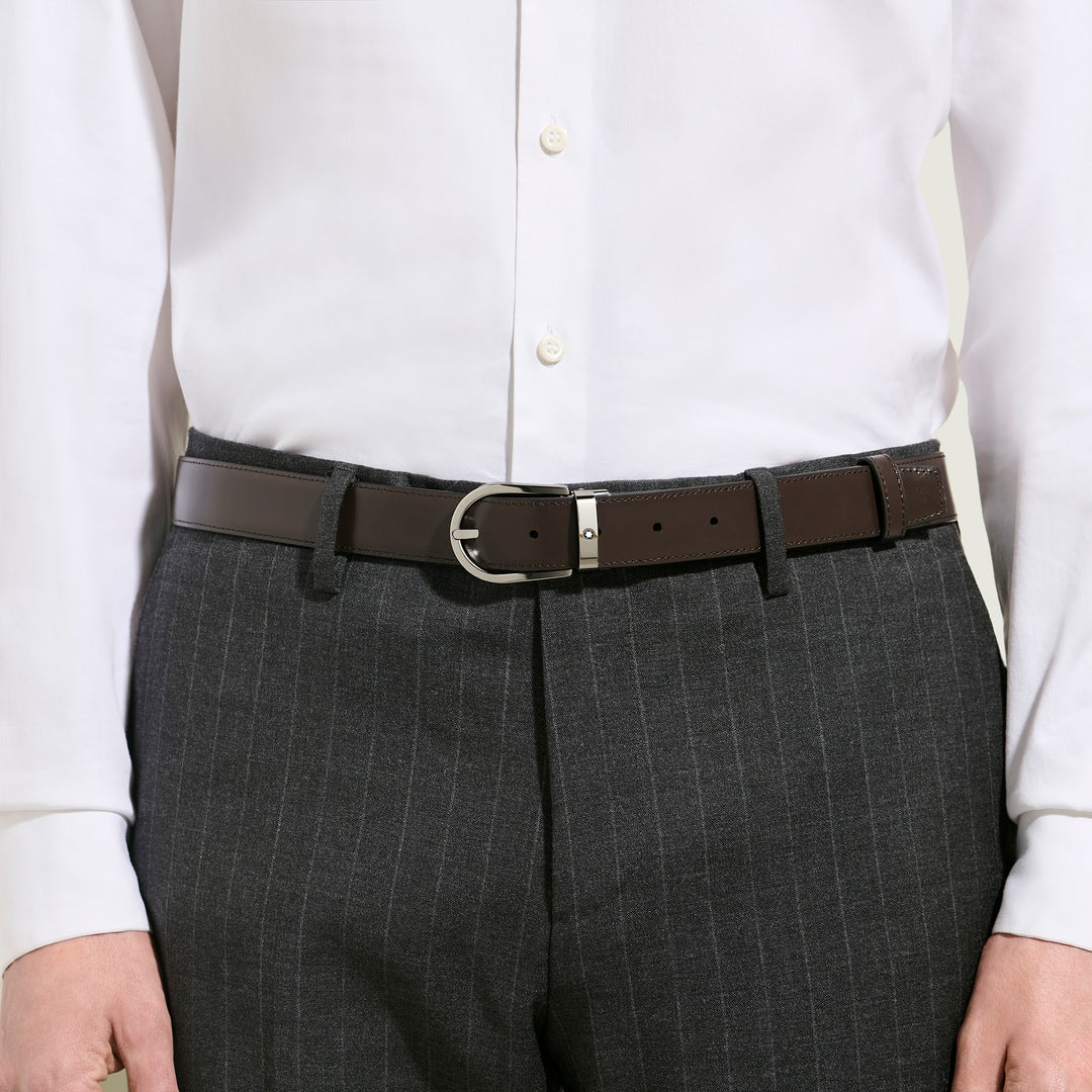 Ceinture réversible Horseshoe 35 mm en cuir Meisterstück