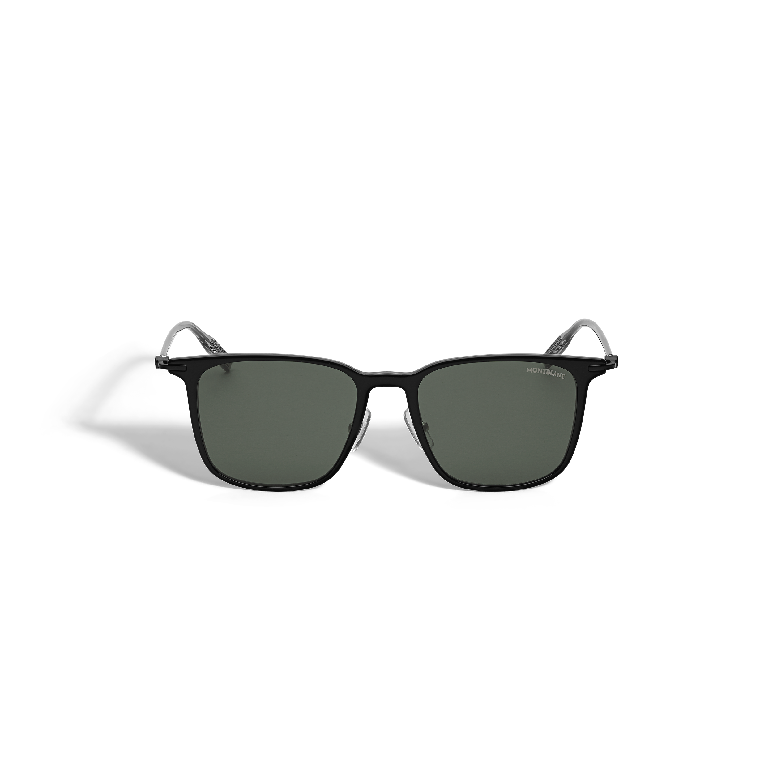Lunettes de soleil rectangulaires avec monture injectée noire