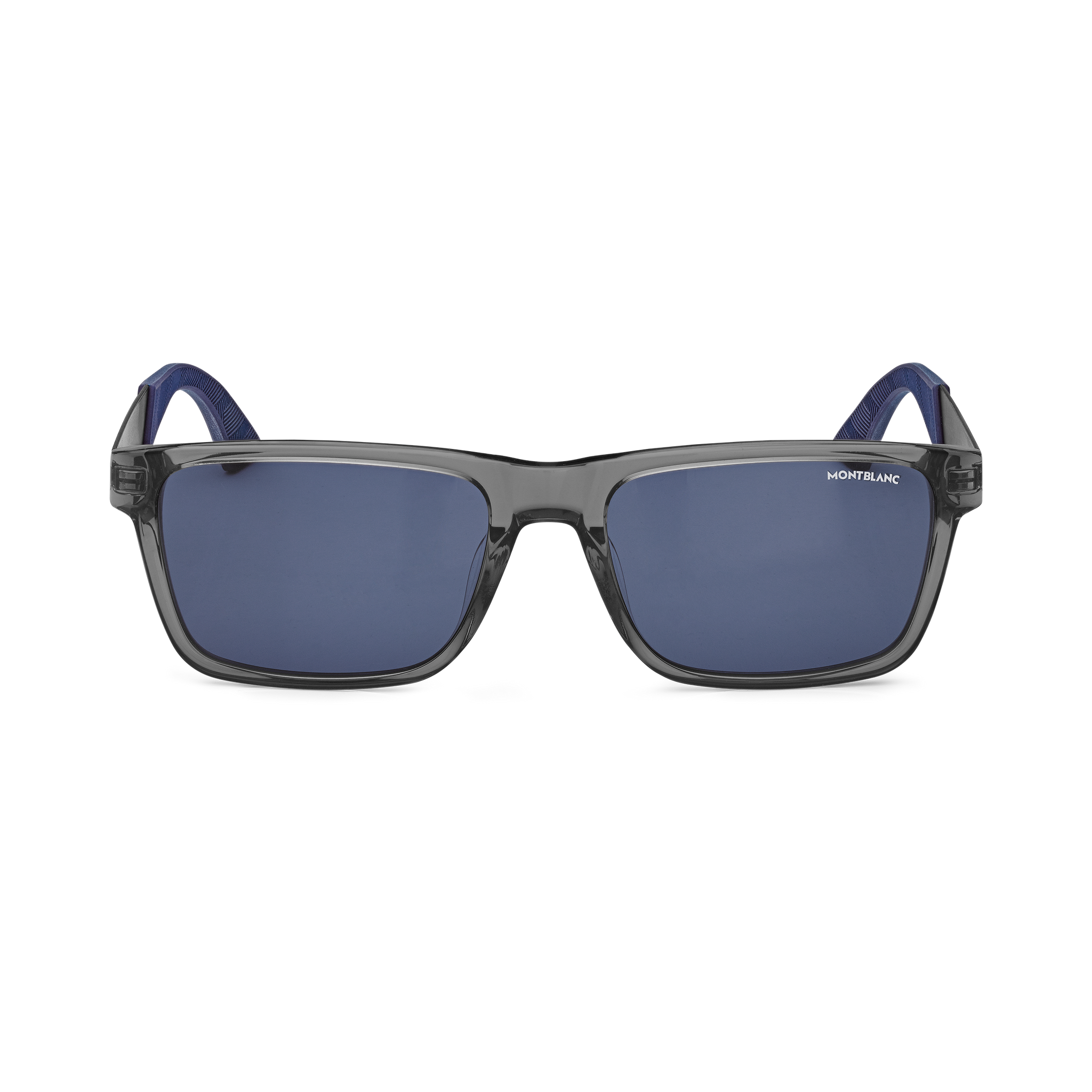 Rectangular Sunglasses with Grey Coloured Acetate Frame