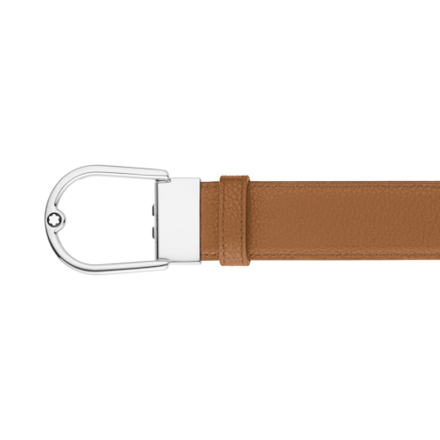 Meisterstück Horseshoe buckle grainy caramel/black 35mm