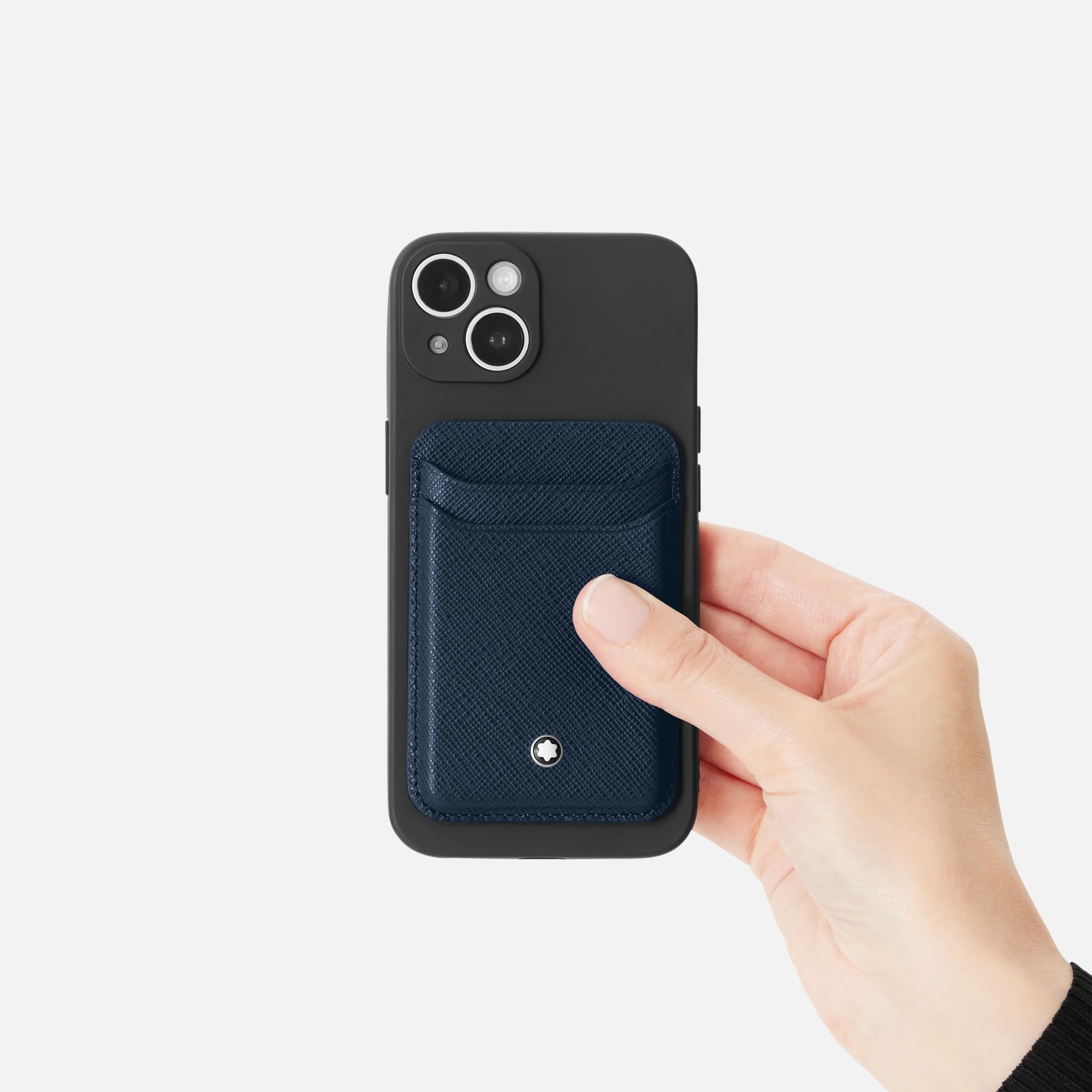 Porte-cartes Montblanc Sartorial 2cc pour iPhone compatible MagSafe