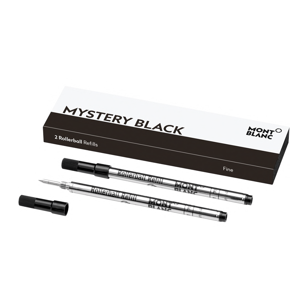 2 Rollerball Refills F Mystery Black