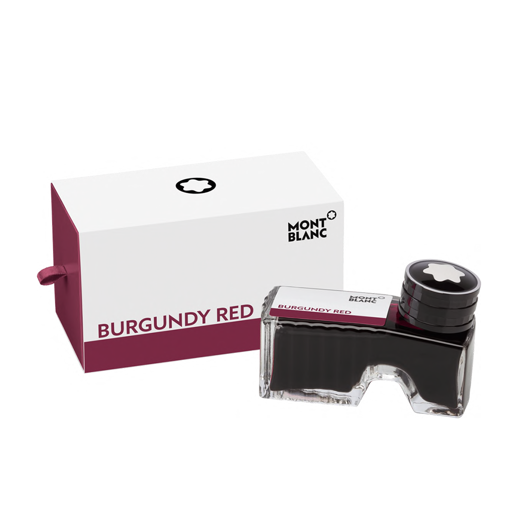 Bouteille d'encre rouge bordeaux