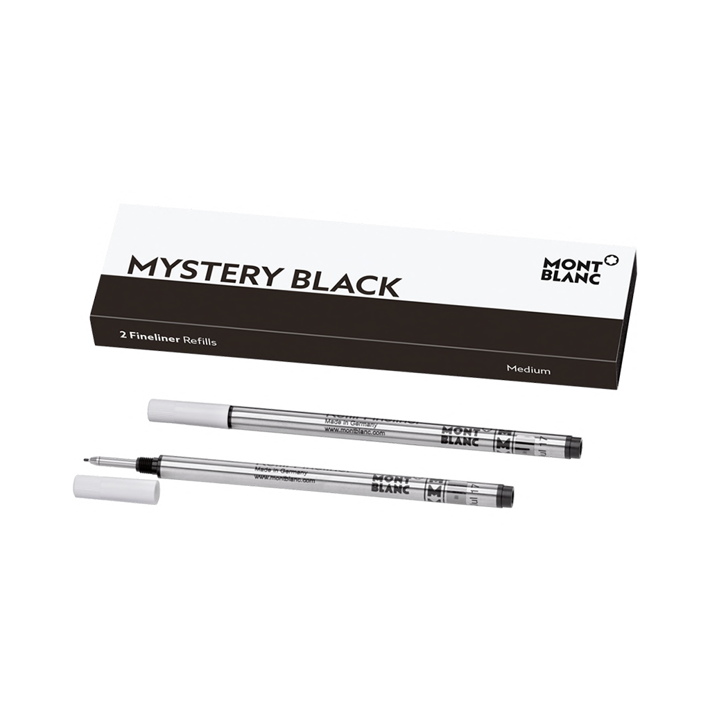2 Fineliner Refills (M) Mystery Black