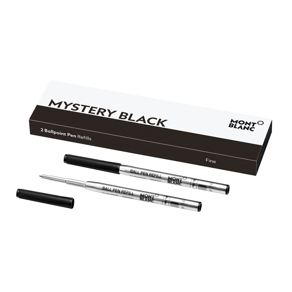 2 Ballpoint Pen Refill (F) Mystery Black