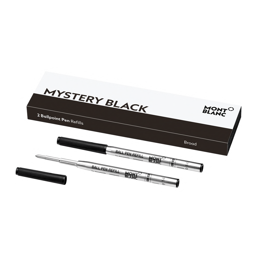 2 Ballpoint Pen Refill (B) Mystery Black