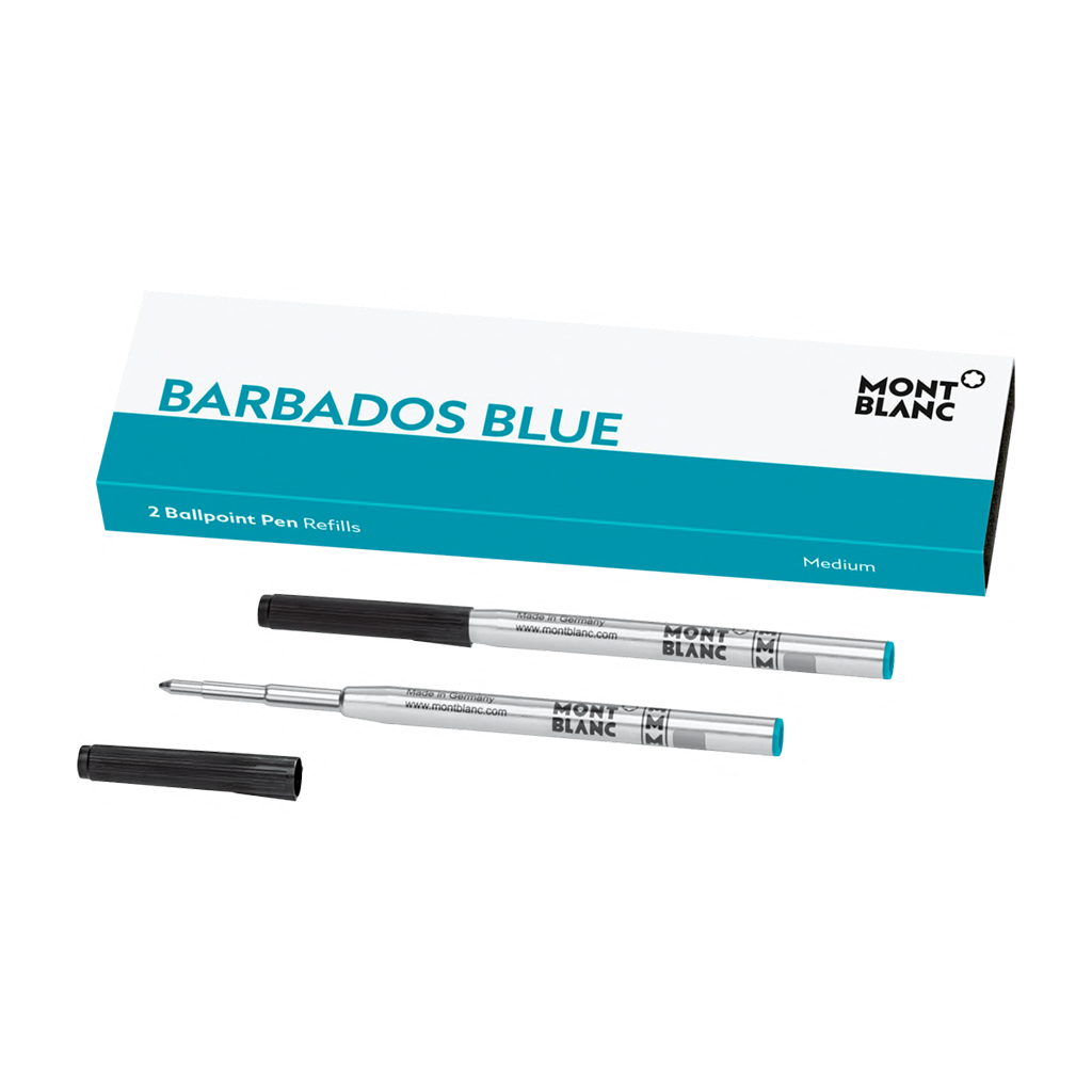 2 Ballpoint Pen Refill (M) Barbados Blue