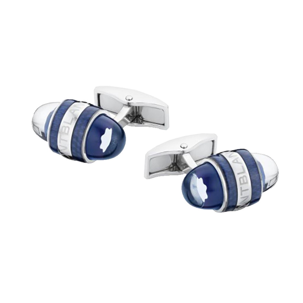 Boutons de manchette Montblanc StarWalker en acier et laque
