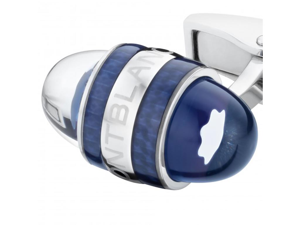 Boutons de manchette Montblanc StarWalker en acier et laque