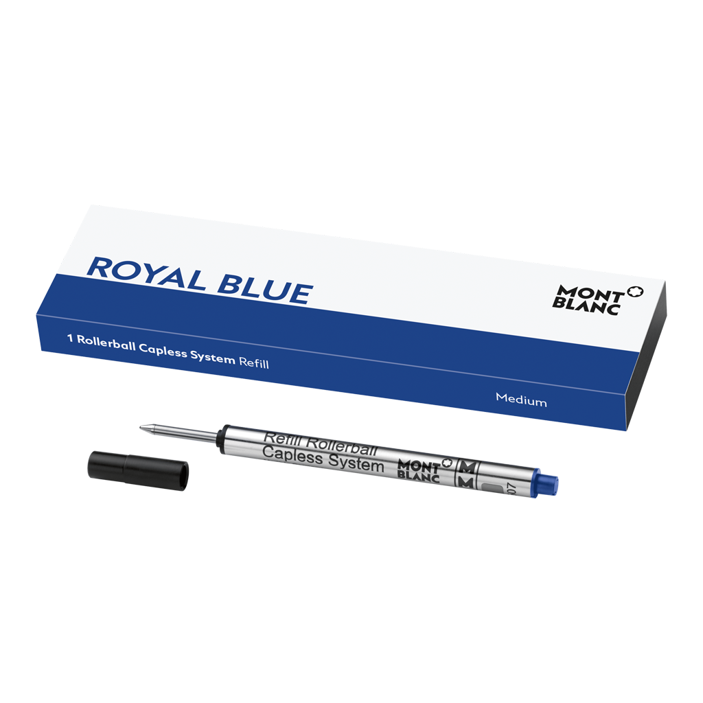 Rollerball Capless System Refill (M), Royal Blue