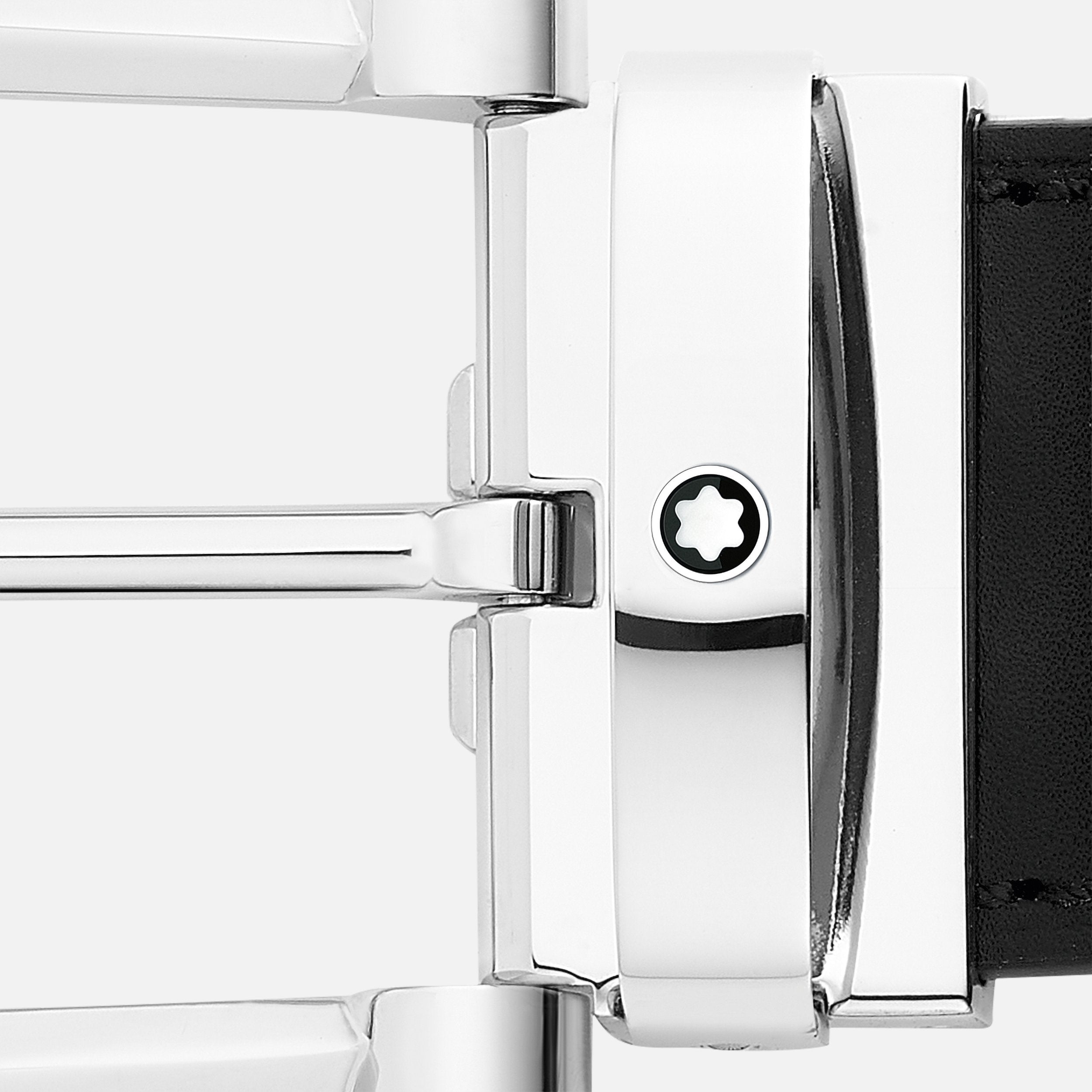 Ceinture avec boucle ardillon en acier inoxydable brillant en forme de fer à cheval