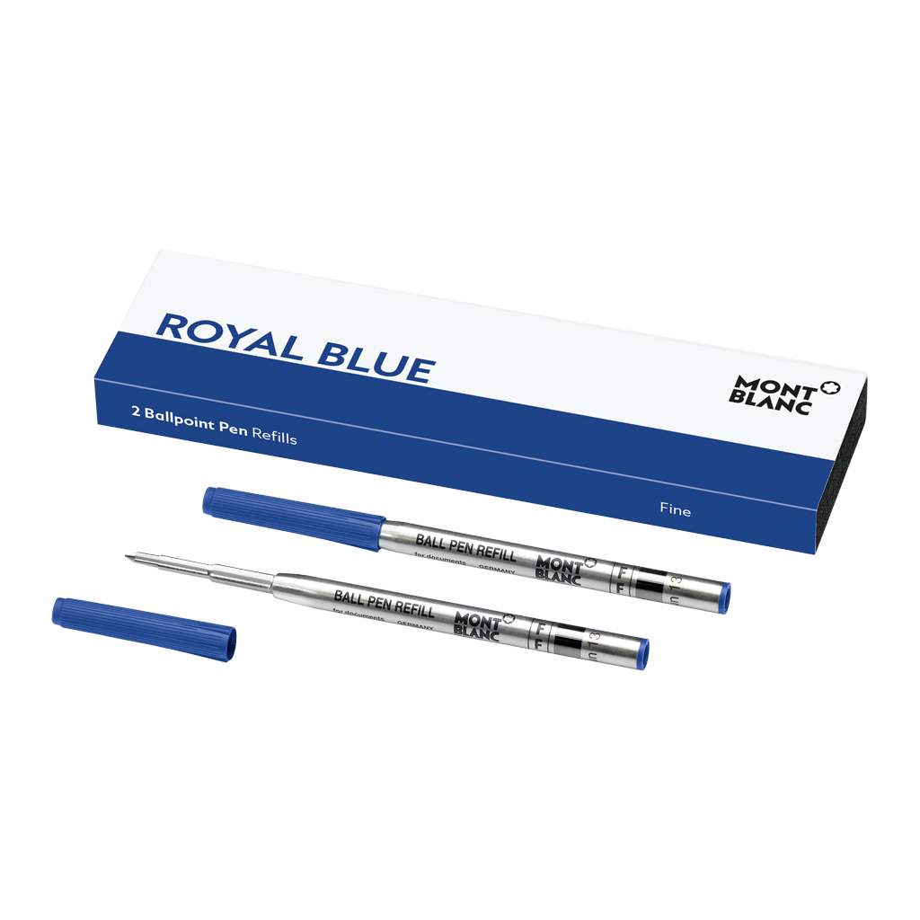 2 Ballpoint Pen Refills (F) Royal Blue