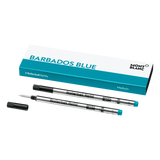 2 recharges pour rollerball (M) Barbados Blue