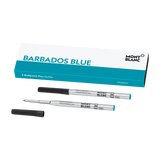 2 recharges pour stylo à bille (M) Bleu Barbade