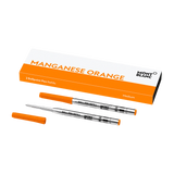 2 recharges pour stylo à bille (M) Manganèse Orange