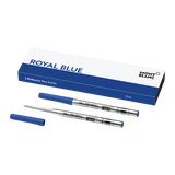 2 recharges pour stylo à bille (F) Bleu royal