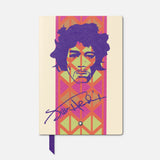 Carnet #146 petit, Grands Personnages Jimi Hendrix, blanc ligné