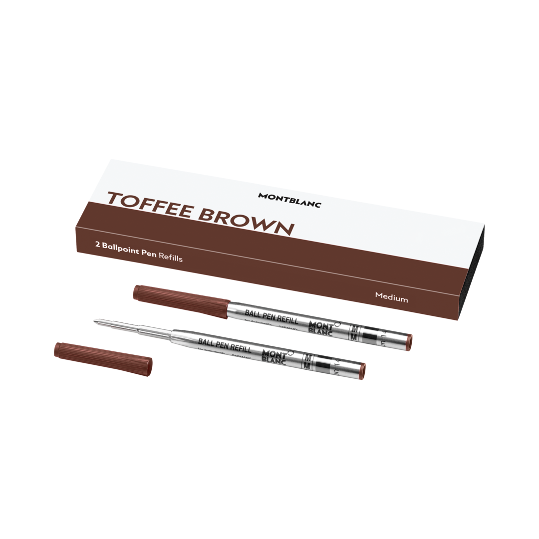 2 Ballpoint Refills (M), Toffee Brown