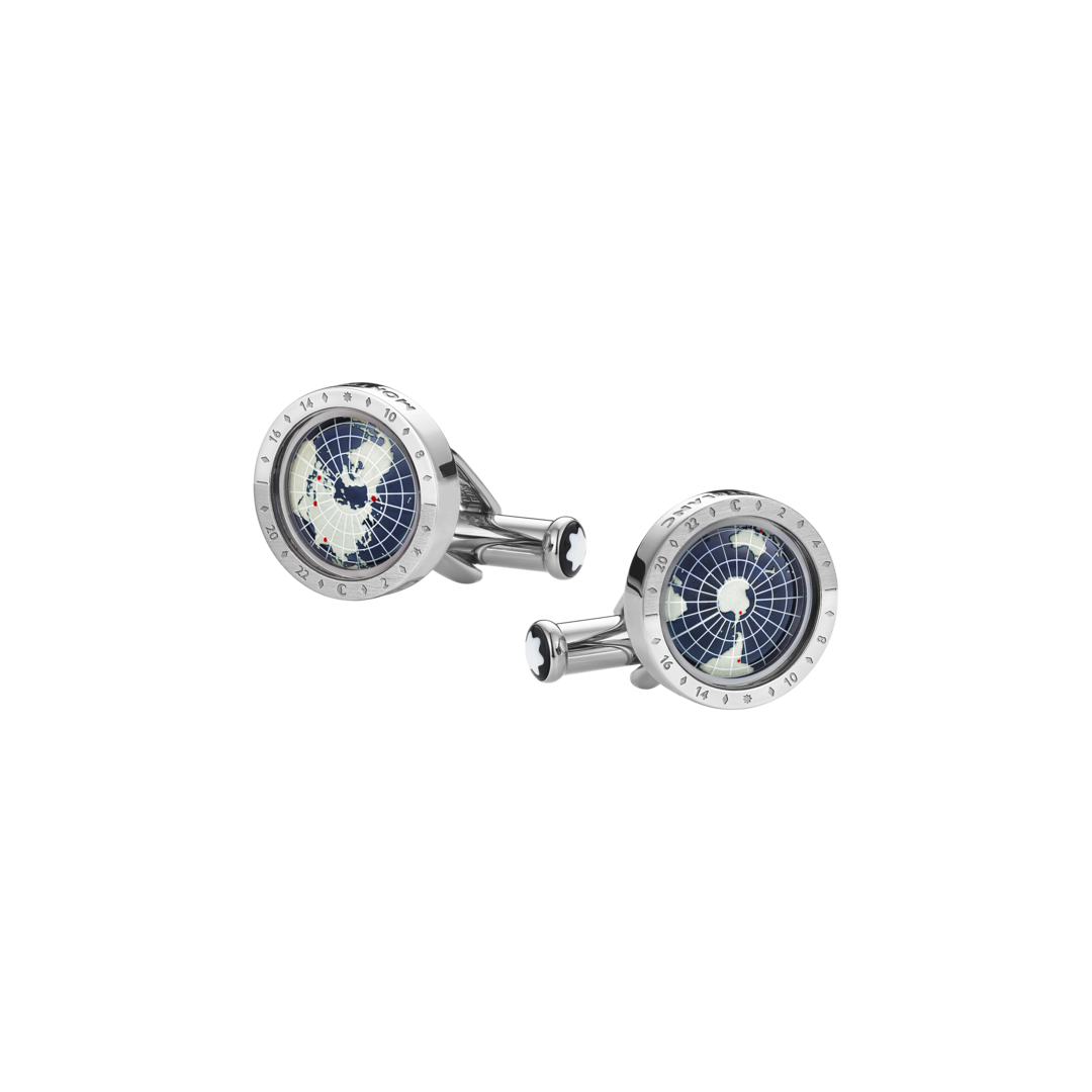 1858 Geosphere Cufflinks Blue