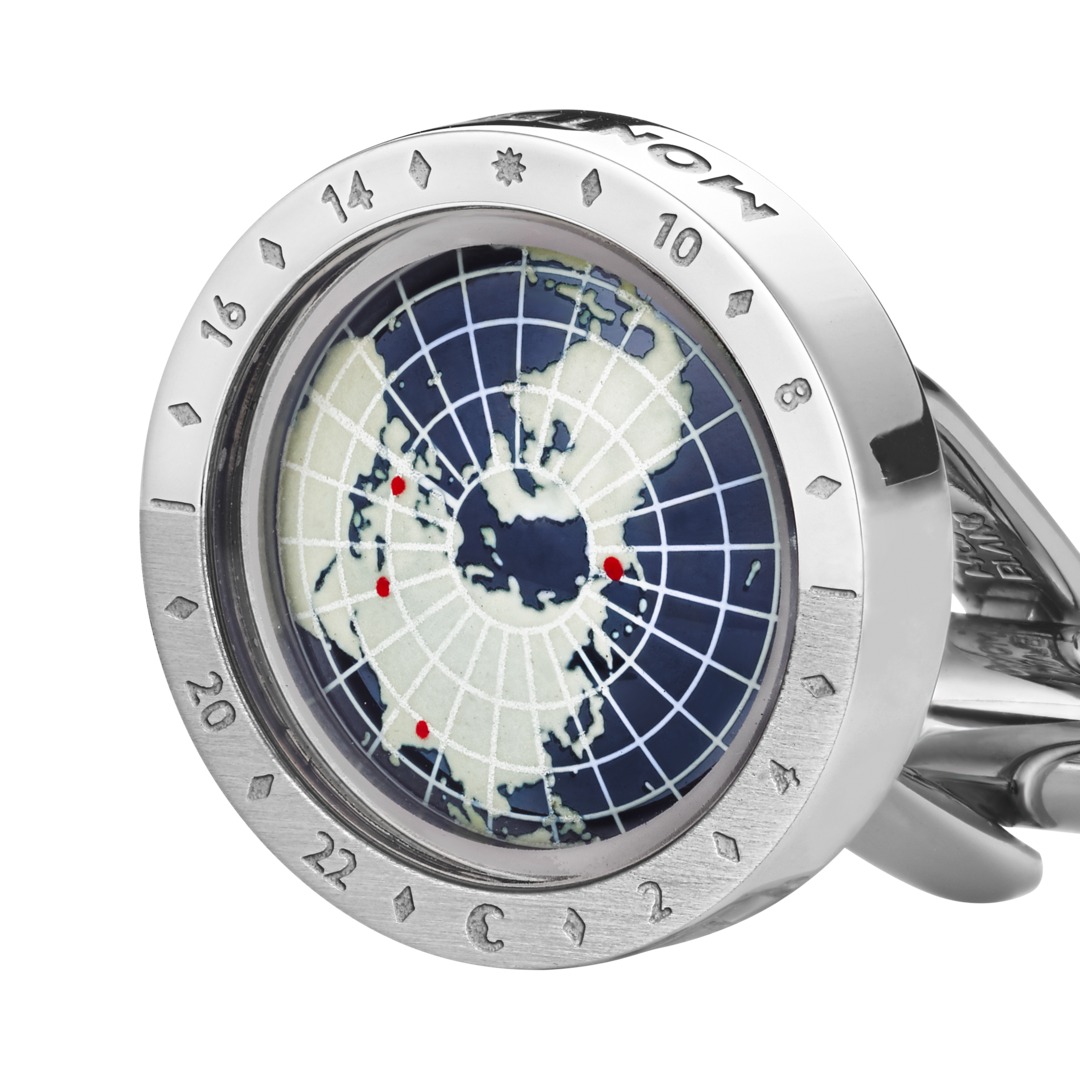 1858 Geosphere Cufflinks Blue