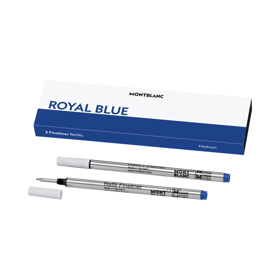 2 Fineliner Refills (M), Royal Blue