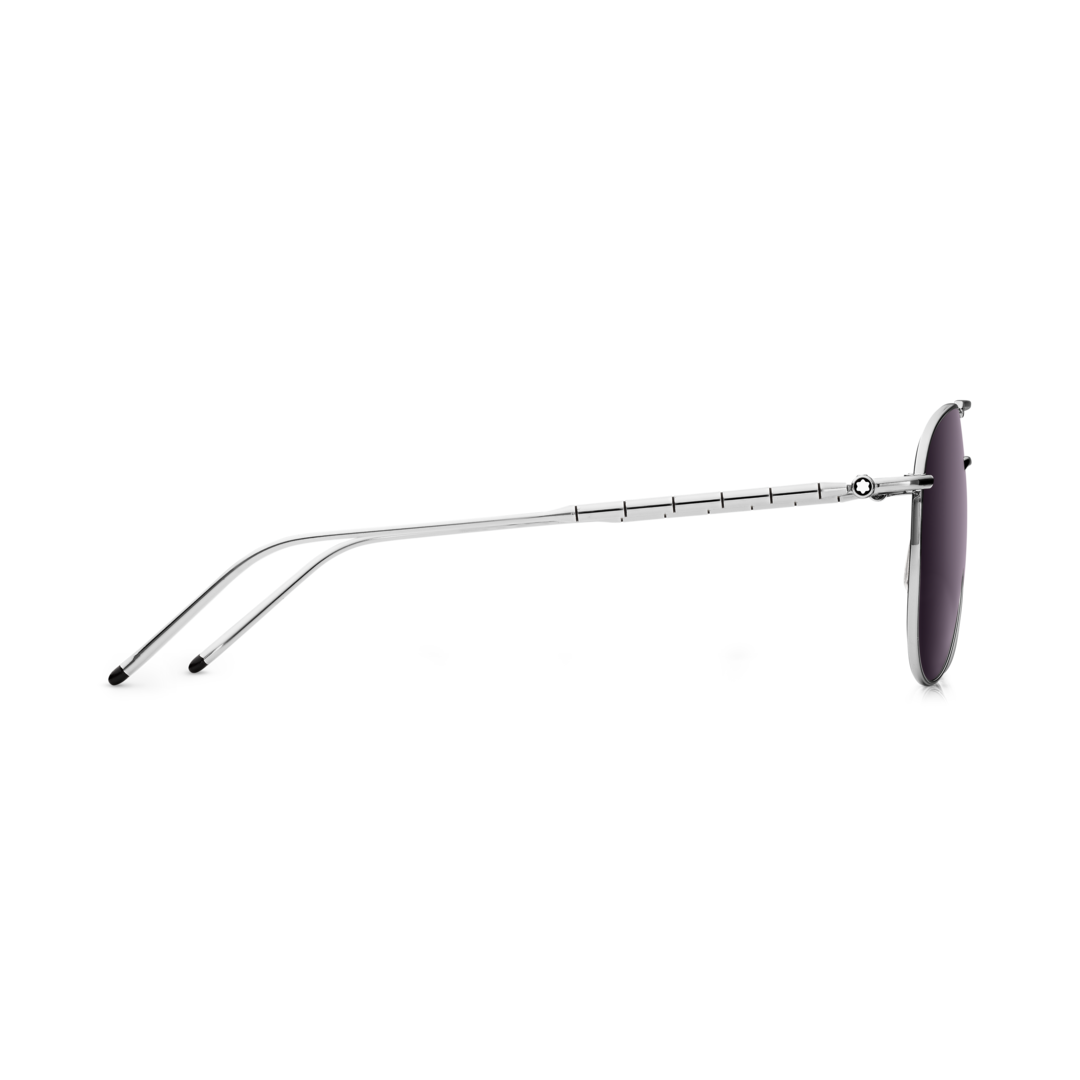 Squared Sunglasses with Silver Coloured Metal Frame