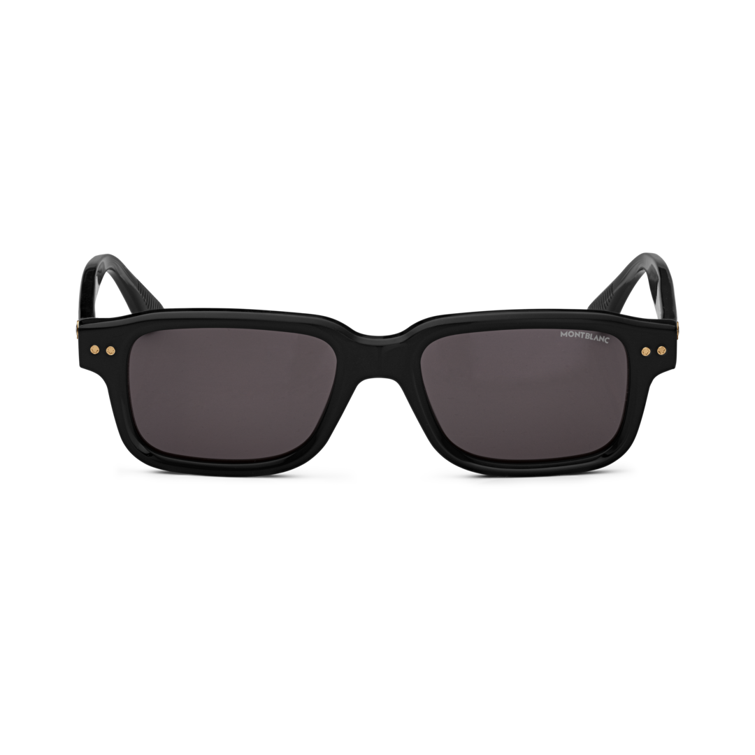 Rectangular Sunglasses with Black Coloured Acetate Frame