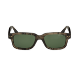 Rectangular Sunglasses with Havana Coloured Acetate Frame