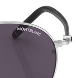 Round sunglasses with Silver Coloured Metal Frame