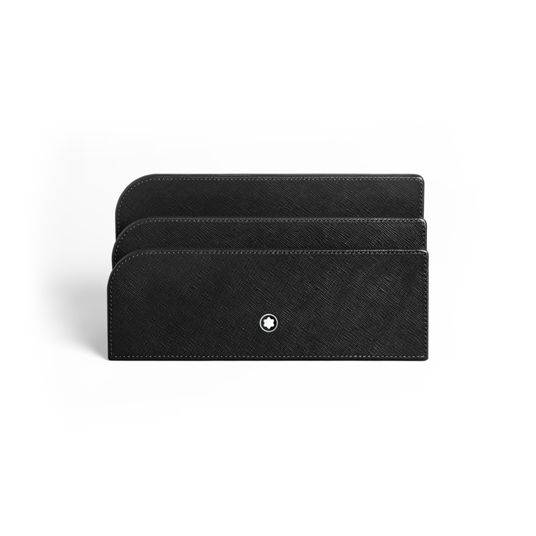 Letter Rack, Saffiano Leather, Black