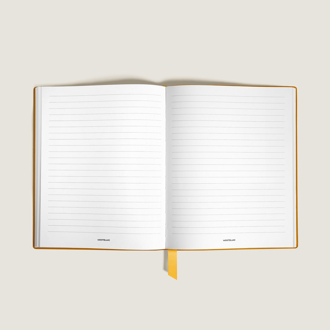 Notebook Small, Saffiano Leather, Modena Yellow - Lined Pages