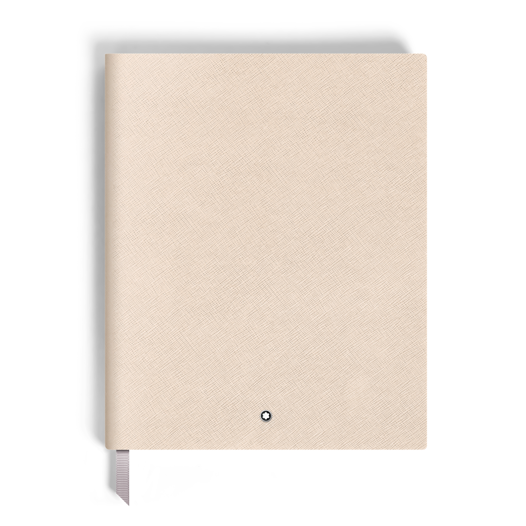Notebook Large, Saffiano Leather, Cloudy Beige - Lined Pages