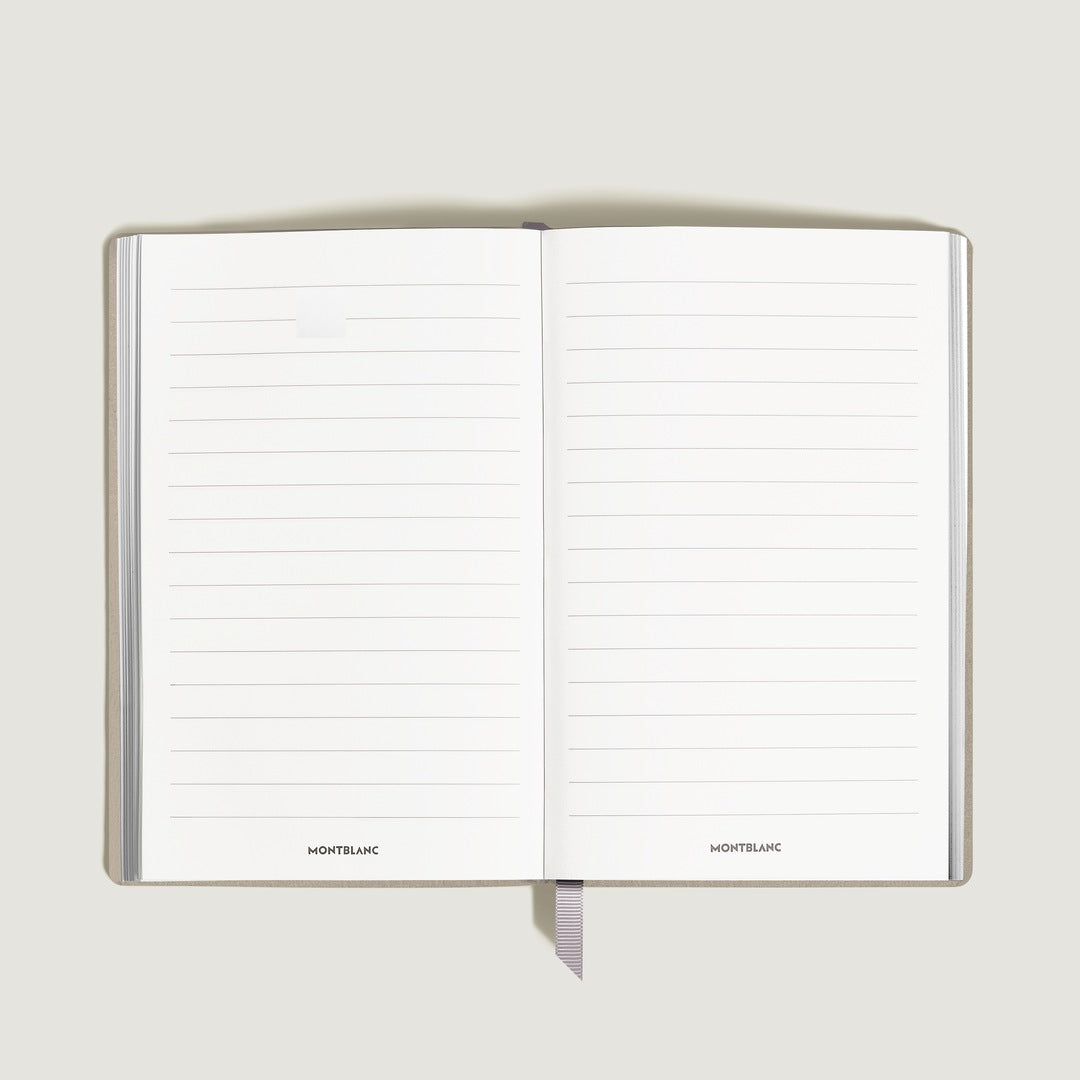 Notebook Large, Saffiano Leather, Cloudy Beige - Lined Pages