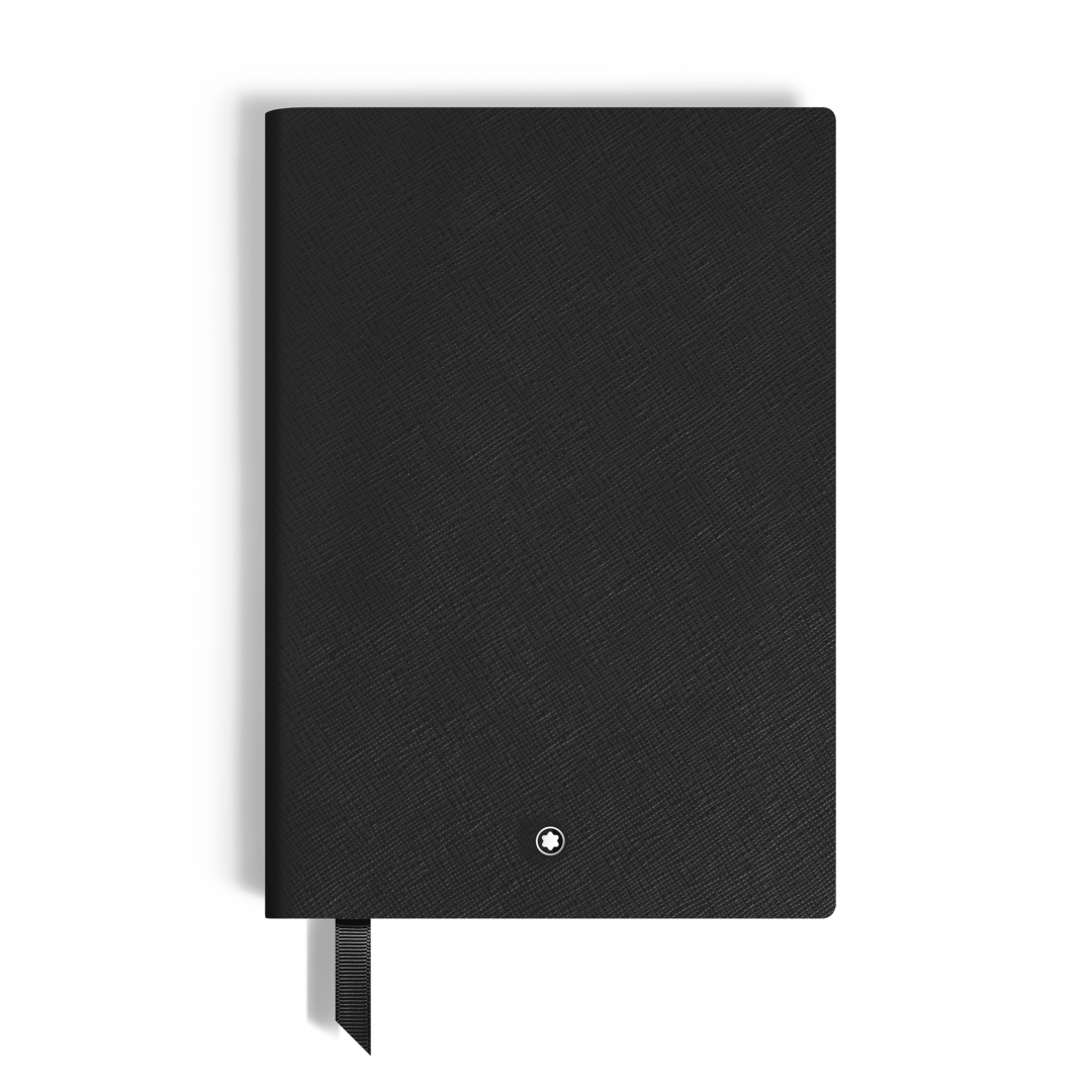 Notebook Medium, Saffiano Leather, Black - Blank Pages