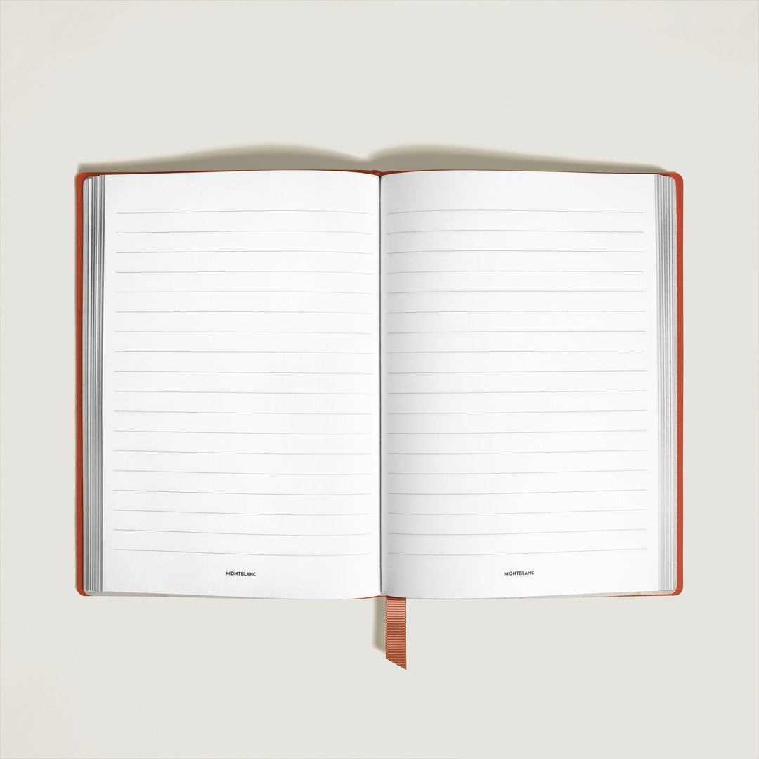 Notebook Medium, Cayenne Leather, Burgundy, Lined Pages