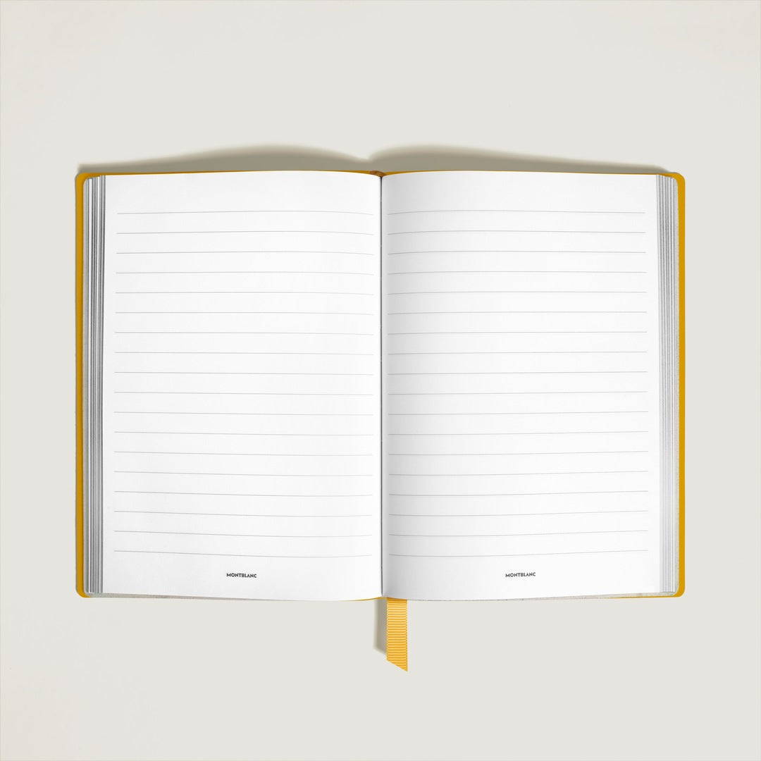 Notebook Medium, Saffiano Leather, Modena Yellow - Lined Pages