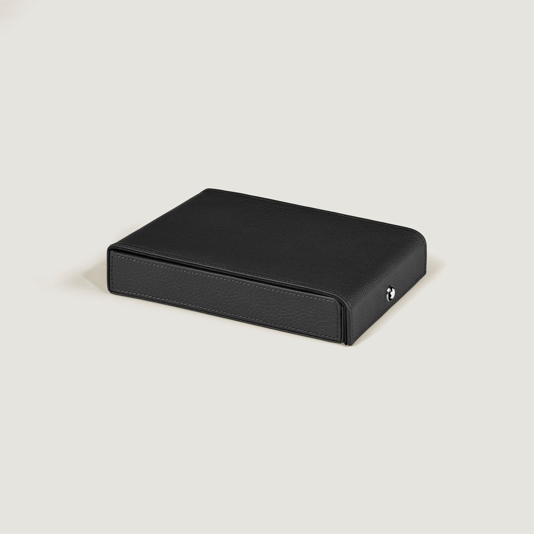 Travel Box for 4 Writing Instruments in Grain Leather