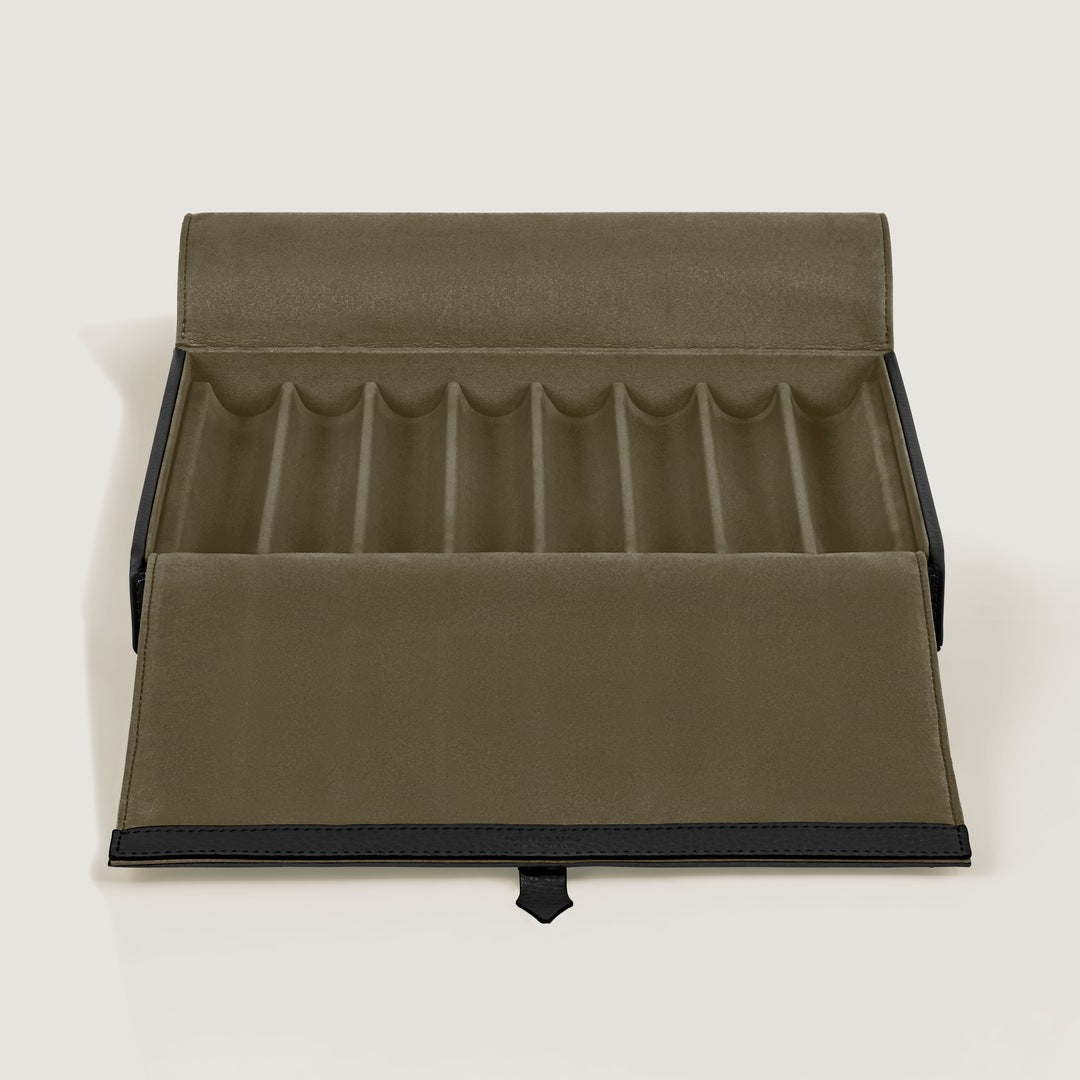 Travel Box for 8 Writing Instruments in Grain Leather