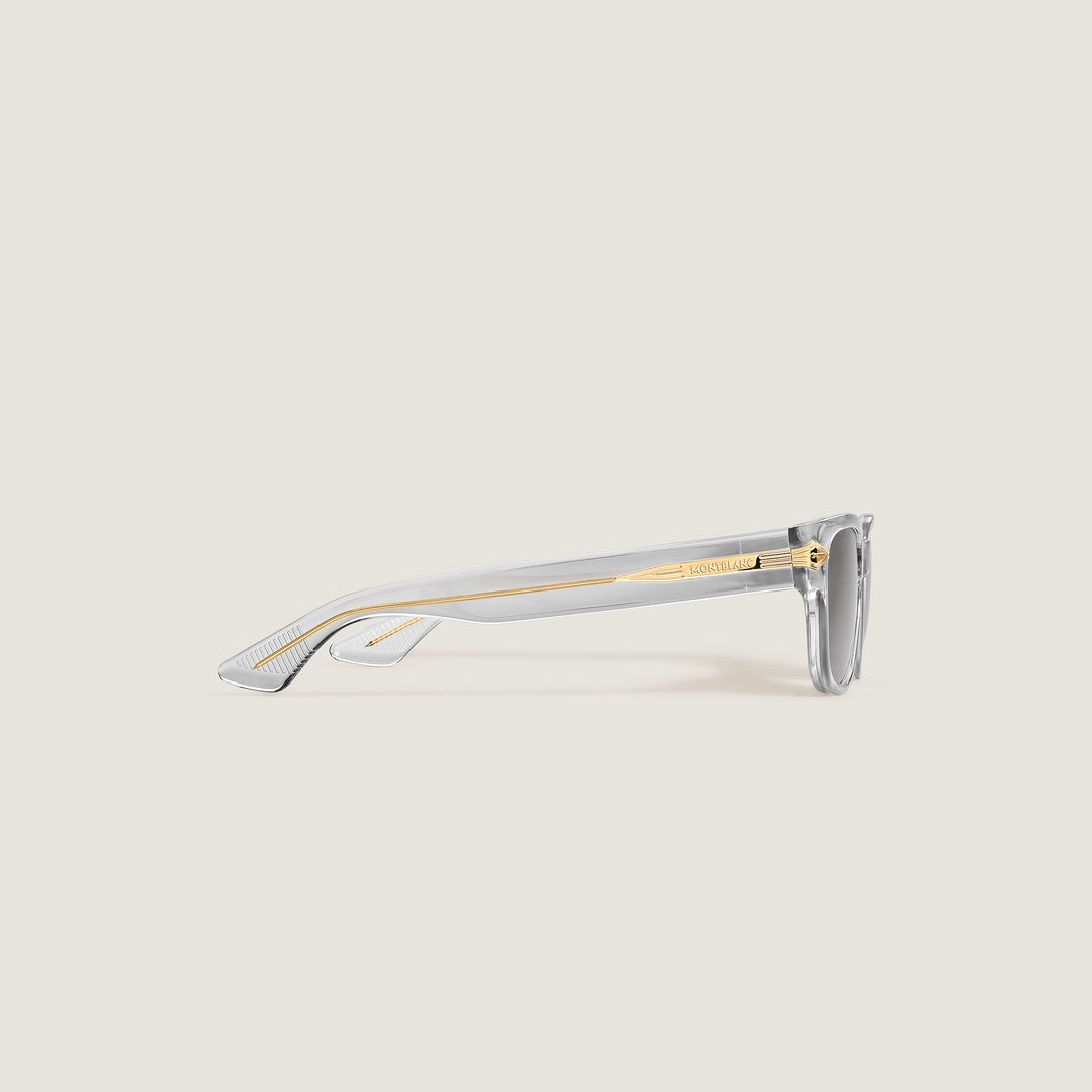 Squared Sunglasses with Grey Acetate Frame
