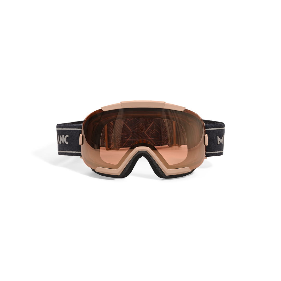Rectangular Ski Mask with Beige Injected Frame