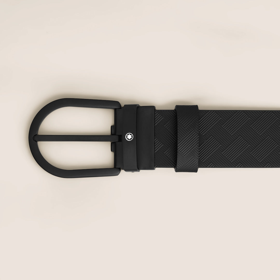 Black Leather 35mm Belt