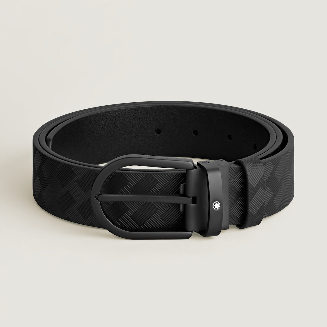 Black Leather 35mm Belt