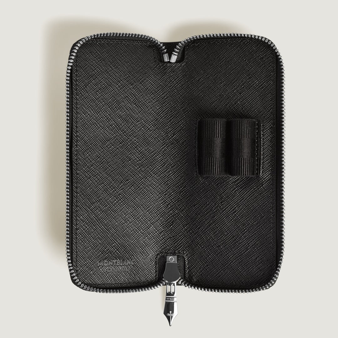 Sartorial 2 pen pouch with zip