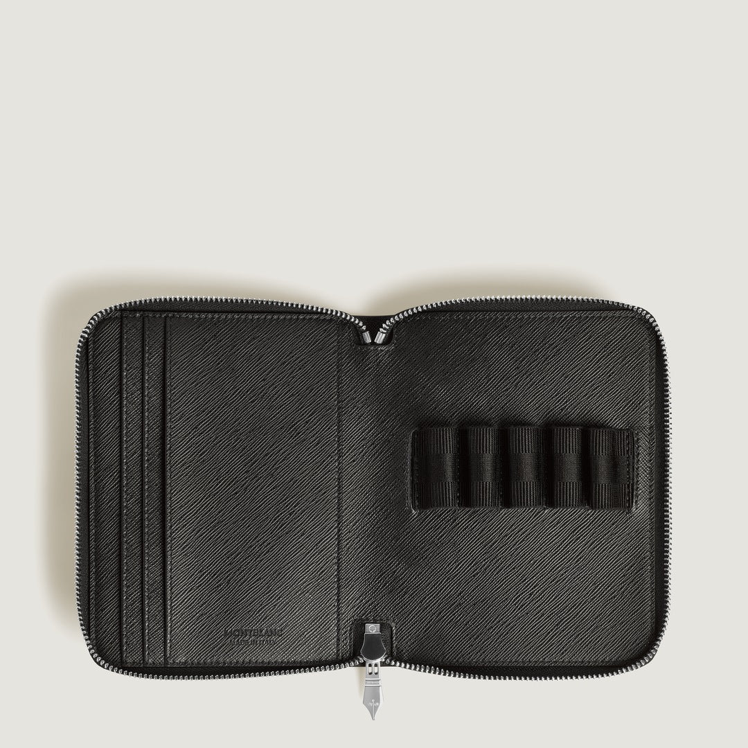 Sartorial 5 pen pouch with zip