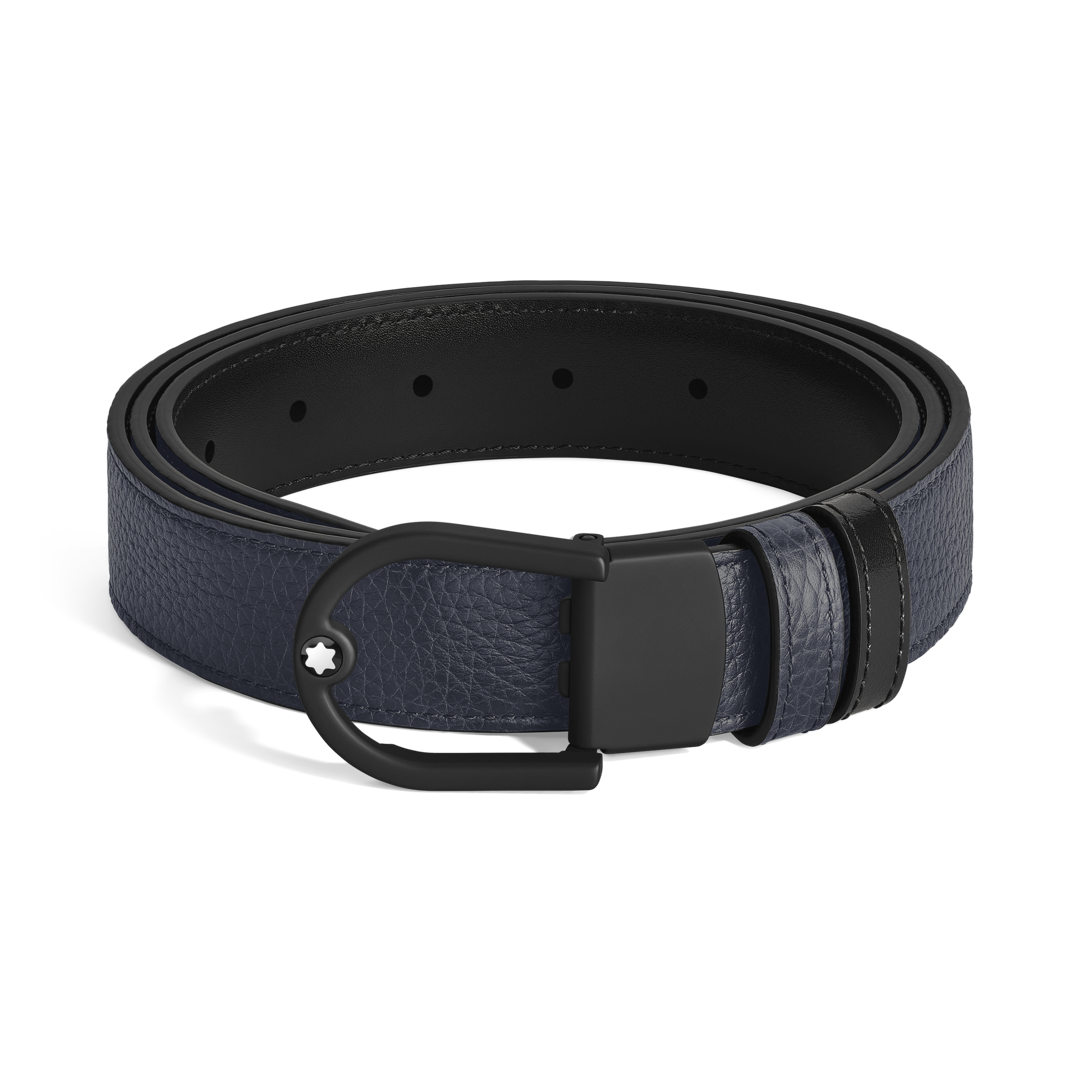 Horseshoe 30 mm Reversible Belt in Grain Leather