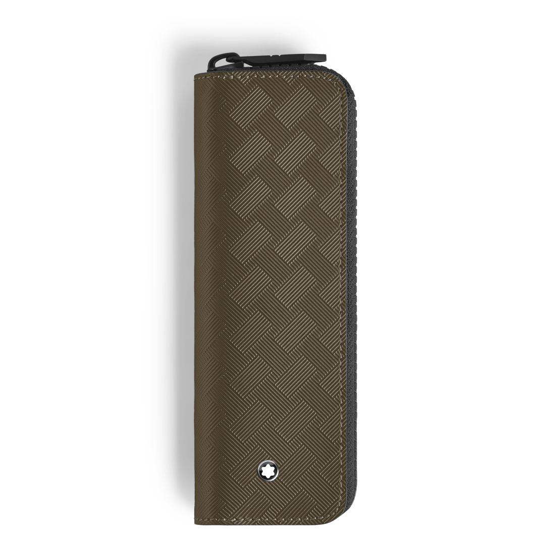 1-Pen Pouch with zip in Extreme Leather