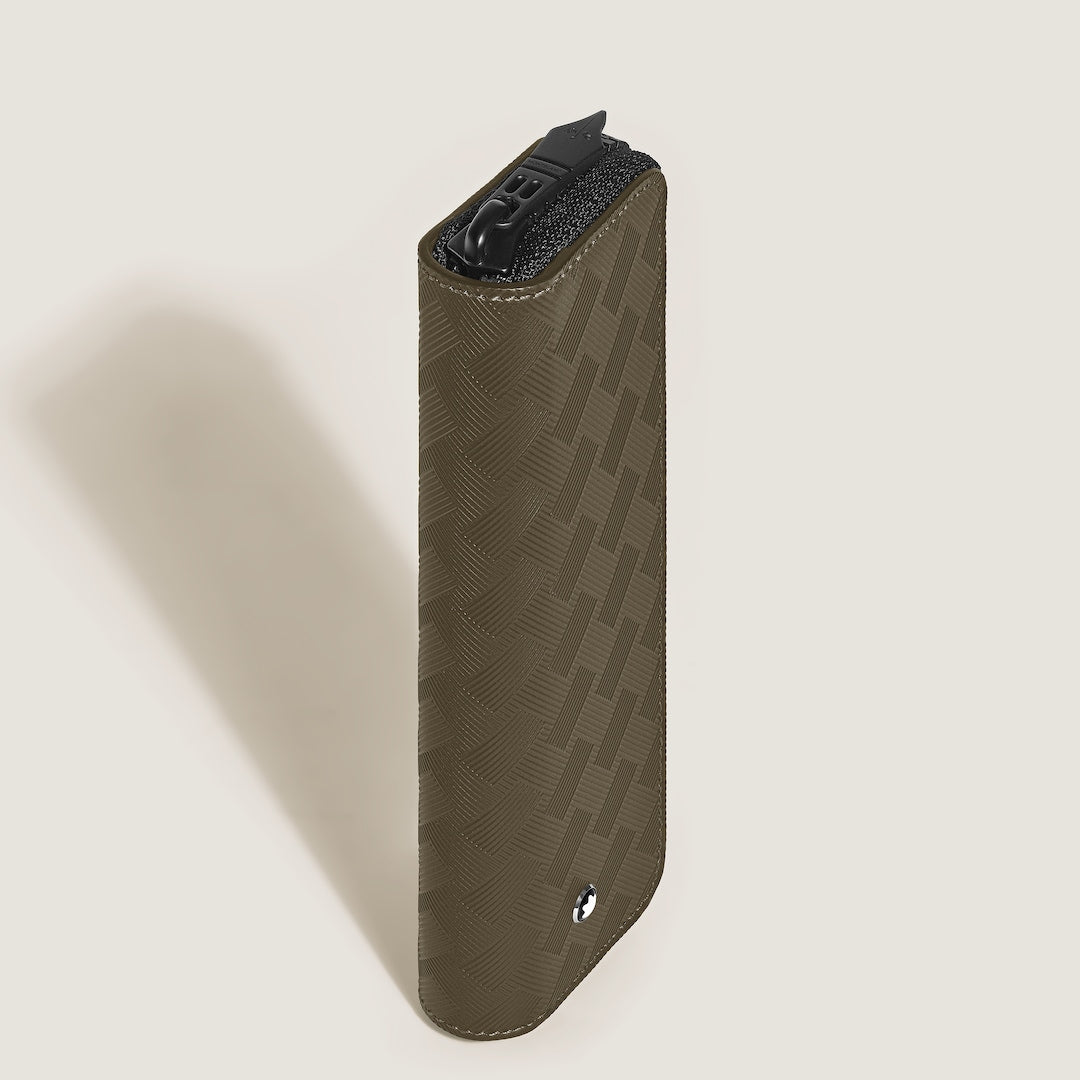 1-Pen Pouch with zip in Extreme Leather